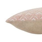 Close-up side profile emphasizing soft velvet embroidery and textured natural fabric back