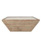 Product Image 2 for Dalton Square Reclaimed Pine Wood Coffee Table from Classic Home Furnishings