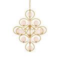 Storrs Chandelier hung from ceiling mount, full fixture visible with chain
