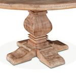 Product Image 4 for Pengrove Round Mango Wood Dining Table In Antique Oak Finish from World Interiors