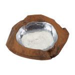 Product Image 1 for Round Teak Bowl With Aluminum Insert from Elk Home