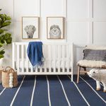 Product Image 9 for Corbina Indoor/ Outdoor Stripe Dark Blue/ Ivory Area Rug from Jaipur 