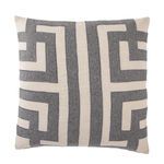 Product Image 3 for Ordella Gray/ Silver Geometric Down Throw Pillow  from Jaipur 