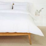 Product Image 1 for Parker Cotton White Percale Twin Duvet Set from Pom Pom at Home