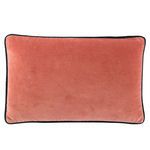 Lyla Solid Pink/ Cream Lumbar Pillow image 1