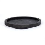 Side view focusing on the tray’s rounded handle and consistent black finish