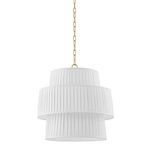 Product Image 1 for Rya Plated Linen Pendant from Mitzi