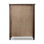 Back panel with smooth wood surface and visible attachment screws