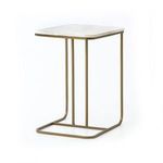 Product Image 10 for Adalley Polished White Marble C-Table  from Four Hands