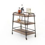 Product Image 2 for Garland Bar Cart Light Brushed Parawood from Four Hands