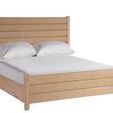 Canyon Post Bed shown from a left three-quarter angle highlighting the woven texture and wooden frame