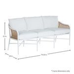 Product Image 12 for Havana Euro Chalk/Natural Cane Sofa from Summer Classics