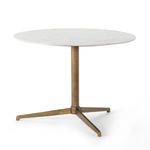 Helen Round Bistro Table Polished White image 1