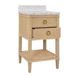 Product Image 1 for Bath Vanity With White Marble Top from Worlds Away