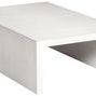 Lucca Stocked Tray for Sofa in antique finish with a simple rectangular shape and open sides