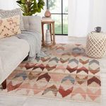 Product Image 4 for Zevi Chevron Pink/ Beige Rug from Jaipur 