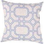 Rain Blue Geometric Outdoor Pillow image 1