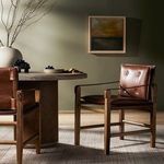 Product Image 23 for Lenz Sonoma Chestnut Leather Dining Armchair from Four Hands