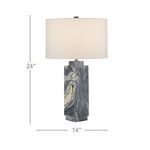 Product Image 11 for Ashlar Marble Table Lamp from Currey & Company