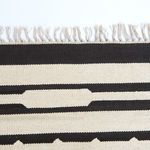 Product Image 2 for Grey Flatweave Bordered Stripe Rug 9x12' from Four Hands