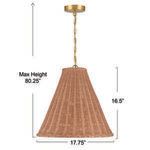 Product Image 3 for Bell-Shaped Woven Rattan Pendant from Creative Co-Op