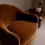 Product Image 2 for Delfino Swivel Chair Cider Performance Velvet from Arteriors