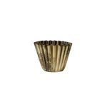 Product Image 1 for Delia Round Brass Fluted Metal Planter from Creative Co-Op