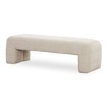 Verity bench angled view showing plump curved legs and overall shape