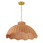 Product Image 1 for Scalloped Serenity Rattan Pendant from Creative Co-Op