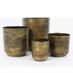 Product Image 2 for Aged Brass Flower Pots from Kalalou