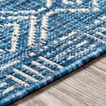Product Image 4 for Eagean Blue Geometric Indoor / Outdoor Rug from Surya