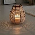 Product Image 7 for Natural Lantern Iron & Bamboo Dia 7" from BIDKHome
