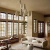 Heritage Spa Earth rug styled in a spacious living room with natural light, modern furniture, and wooden floors