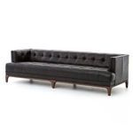 Product Image 11 for Dylan Upholstered Black Leather Sofa from Four Hands