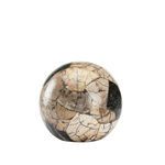 Side view of the Gaia Ball highlighting larger beige sections and smooth polished texture