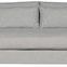 Leone Modular Sectional Left Arm Bench Seat Sofa in Identify Dove fabric with plush cushions and clean lines
