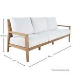 Product Image 19 for Savannah Teak Sofa from Summer Classics