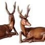 Product Image 2 for Uttermost Buck Wood Tone Statues, Set/2 from Uttermost