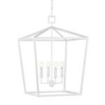 Product Image 4 for Denison Large White Wrought Iron Chandelier from Currey & Company