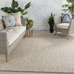 Product Image 5 for Jardin Indoor / Outdoor Solid Gray / White Area Rug from Jaipur 
