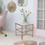 Product Image 8 for Evelyn End Table with Glass Storage Shelf from Creative Co-Op