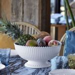 Product Image 3 for Pearl Scalloped Ceramic Stoneware Centerpiece Bowl - White from Costa Nova