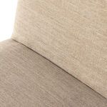 Close-up showing texture and weave pattern of the seat and back cushioning fabric