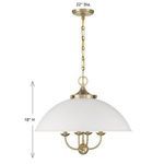 Product Image 6 for Monterey 4-Light Pendant Warm Brass from Savoy House 