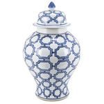 Product Image 2 for Blue & White Octagonal Window Temple Jar from Legend of Asia
