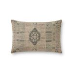 Product Image 1 for Beige / Grey Geometric Pillow Cover - 13'' x 21'' Cover Only from Loloi