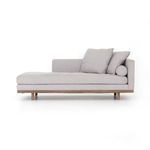 Brady Single Chaise Vail Silver - Right Arm Facing image 2