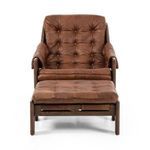 Product Image 8 for Halston Heirloom Sienna Top Grain Leather Chair with Ottoman from Four Hands