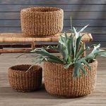 Product Image 2 for Seagrass Cylindrical Baskets, Set Of 3 from Napa Home And Garden