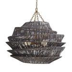 Product Image 3 for Barton Dark Gray Raffia Pendant from Arteriors